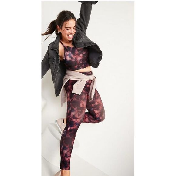 NEW~ Old Navy High-Rise Go Dry 7/8-Length Leggings 22” waist XXS 0 - Picture 1 of 3